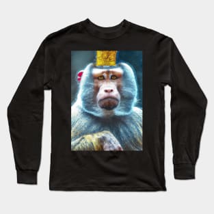 Monkey with a crown Long Sleeve T-Shirt